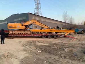China Hyundai R350 Excavator Two Stage Demolition Arm Q355B for High Rise Building Demolition Project factory