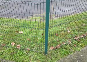 China Galvanized RAL6005 Green V Mesh Fencing 2.5m Width Round Post factory