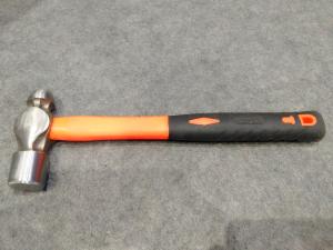 China Ball pein hammer(XL0051-2) with polishing surface, colors rubber handle, durable quality and good price factory