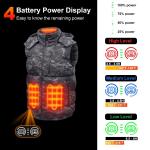 Custom Logo Heated Waistcoat Winter Warm Mens Sleeveless USB Battery Powered