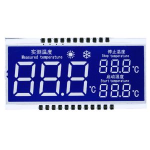 Metal Pin LCD Panel Display TN HTN STN FSTN Type Segment Digital Display