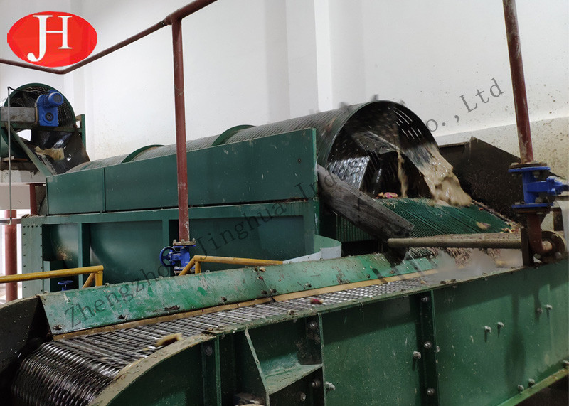 30Kw 50t/H Rotary Washer Sweet Potato Starch Machine