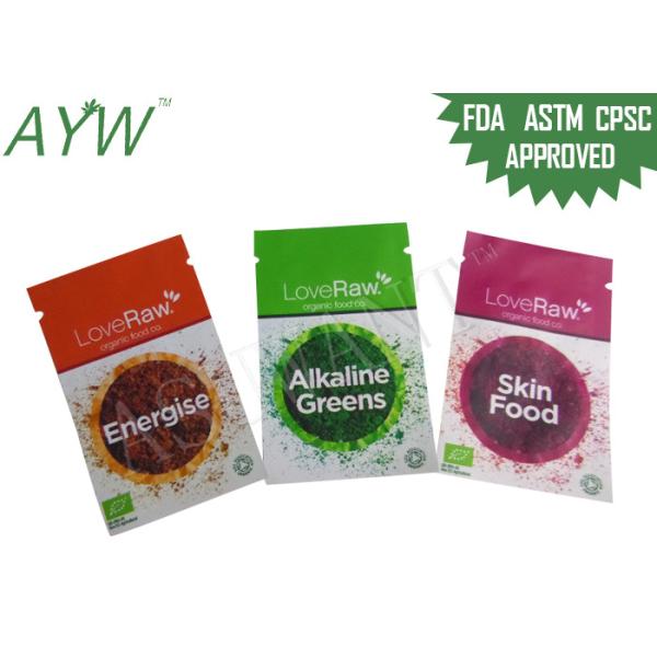 China Heat Sealable Plastic Food Packaging Bags For Organic Food Industrial Use factory