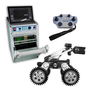 China 360 Degree CCTV Pipe Inspection Equipment With Motorized Pan / Til / Zoom Camera Head factory