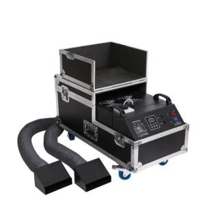 China Double Hoses 2000W 3000W Water Fog Machine For Wedding Party Lying Water Base Smoke Machine factory
