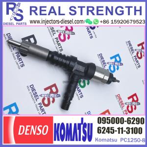 China PC1250-8 WA600 Excavator Engine Fuel Injector 6245-11-3100 095000-6290 For Komatsu factory