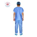 Disposable Dental Nursing Uniform Women Men Short Sleeve Medical Scrubs Uniforms