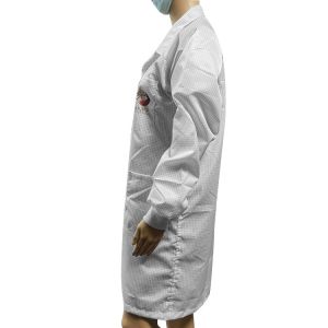Class 100 Cleanroom 5mm Grid ESD Anti Static Garments