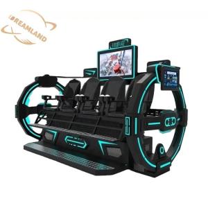 China Dreamland hot sale 9d vr cinema 4 seats vr simulator for amusement park factory