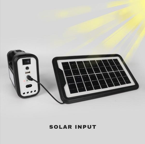 Hot Sale Battery Solar Generator Lighting System Kit Outdoor Camping Hurricane