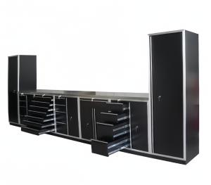 China Heavy Duty Cold Rolled Steel Plate Powder Coated Metal Garage Cabinets for Storage factory