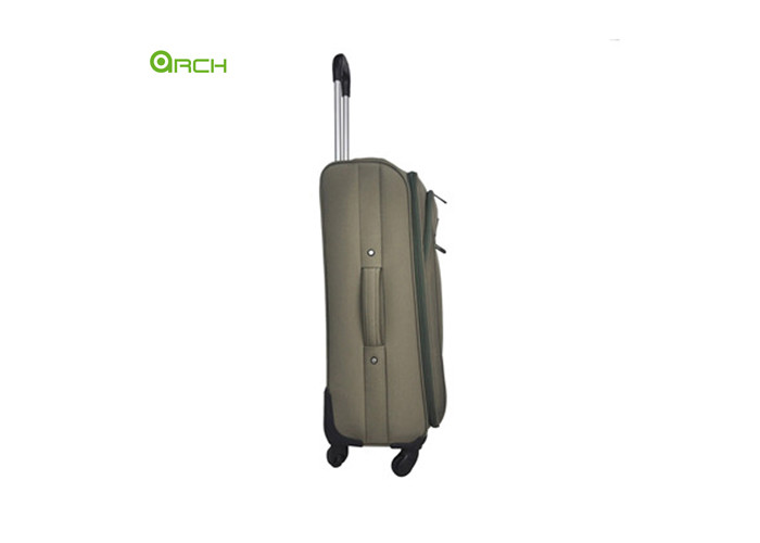300D Polyester Soft Sided Luggage with Two Front Pockets and Spinner Wheels