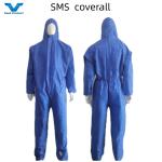 Chemical Protective Coveralls Sterilization SMS Waterproof Dustproof Hooded