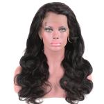 Body Wave 100% Peruvian Human Hair Full Lace Wigs With Baby Hair 150 Density