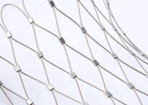China SS304 316 Cable Mesh Net / Steel Cable Netting Fence For Tensile Project factory
