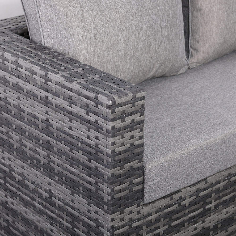 Modern Design All Weather Corner Sofa Set with Adjustable Table L.265 X W.204 X H.66cm