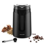 40g Small Espresso Coffee Grinder Machine SS304 ABS Black