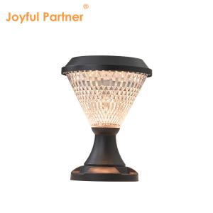 China Energy Powered Pillar Light 5W/3.7V Polycrystalline Sloar Panels Epistar DIA 200mm RGB Remote Control factory