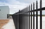 Customized Black Zinc Steel Metal Garrison Fence Panels Maintenance Free