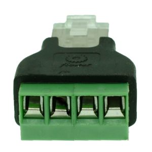 RJ45 Network Male Plug 8P8C to 4 Pin Screw Terminal Blocks RS485 Adapter