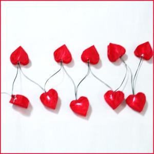 China Solar LED Nylon Lantern Chain Heart factory