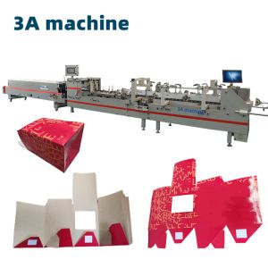 800mm Unfolded Box Width Automatic Box Folder Gluer Machine with Side Glue