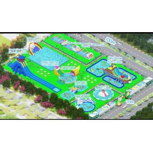 Customizable INFLATABLE WATER PARK for Your Water Park Business