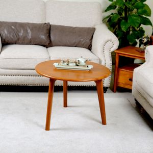 Retro Round Solid Wood Coffee Tables