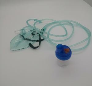 China S M L Disposable Oxygen Mask Green Color For Adults Nebulization factory