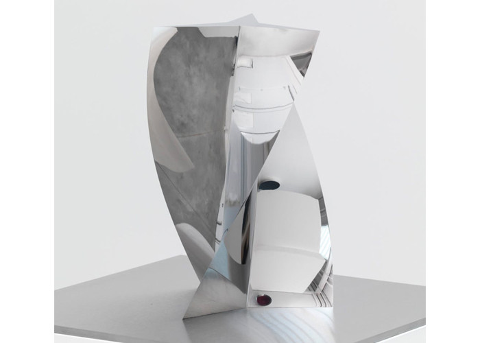 OEM Abstract Polished 316 Stainless Steel Modern Sculpture For Indoor Decor