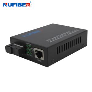 China Gigabit Dual Fiber SC To RJ45 Media Converter POE 30w For CCTV IP Camera factory