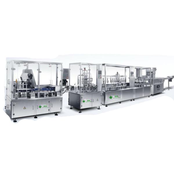 High Speed Liquid Filling, Stoppling, Cap Turning and Packaging Production Line
