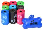 100% biodegradable eco friendly doggie waste bags PET dog poop bag holder