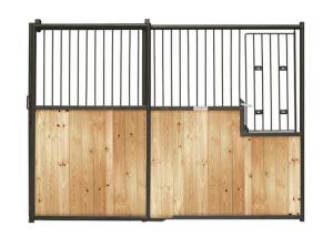 China Pre Built Metal Horse Stall Doors , Durable Equestrian Horse Barn Stall Fronts factory