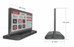 10.85'' 3 Color Solar-powered 1360*480 E-ink Display Desk Nameplate
