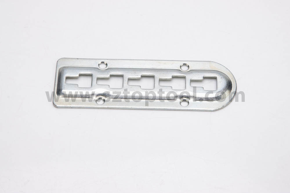 Custom Stamped Metal Parts Steel Metal Plate Pressed With Holes
