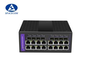 China Gigabit Industrial Poe Switches 16x10/100/1000Base T 8x1000Base X SFP 16xPoE factory