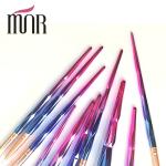 Copper Ferrule Plating Rainbow Professional Makeup Brush Set Environment