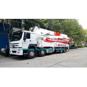 China 5 Arms Concrete Pumping Machine With Multilingual Man-Machine Interface System factory