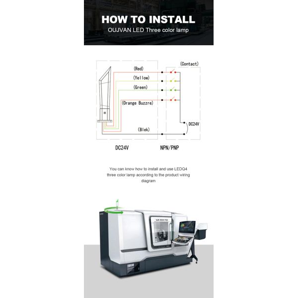 CNC LED Tower Light 12V 220V Customizable Aluminum Alloy Long Lasting 70000 Hours