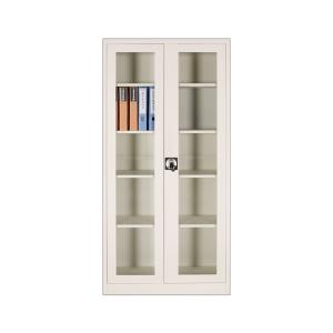 China Office Furniture Metal Storage Glass Door File Cabinet Fireproof H1850mm factory