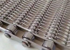China 4mm Chain Mesh Conveyor Belt Ss 304 316 Stainless Steel For Oven factory