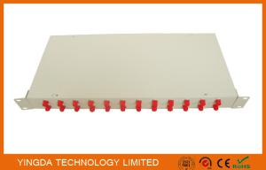 China Optical Fiber Rack Mounted ODF Patch Panel 19 Inch 24 Ports Cold Rolled Steel 1.0mm factory