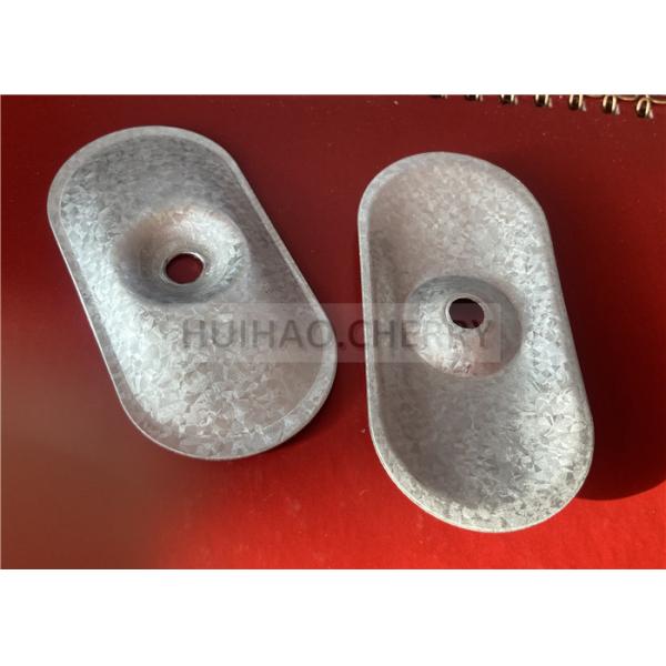 Alu-Zinc Plated Steel Insulation Fastening Plates 75mm For Attaching Roofing Insulation And Cover Boards