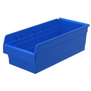 Logistic Shelf Stacking Bin Solid Box Design Warehouse Small Parts Storage Plastic Box For Small Part Organization