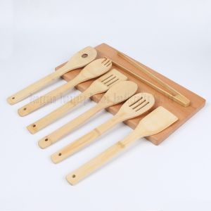 Bamboo Kitchenware Set for Nonstick Cookware - Eco Friendly Utensils