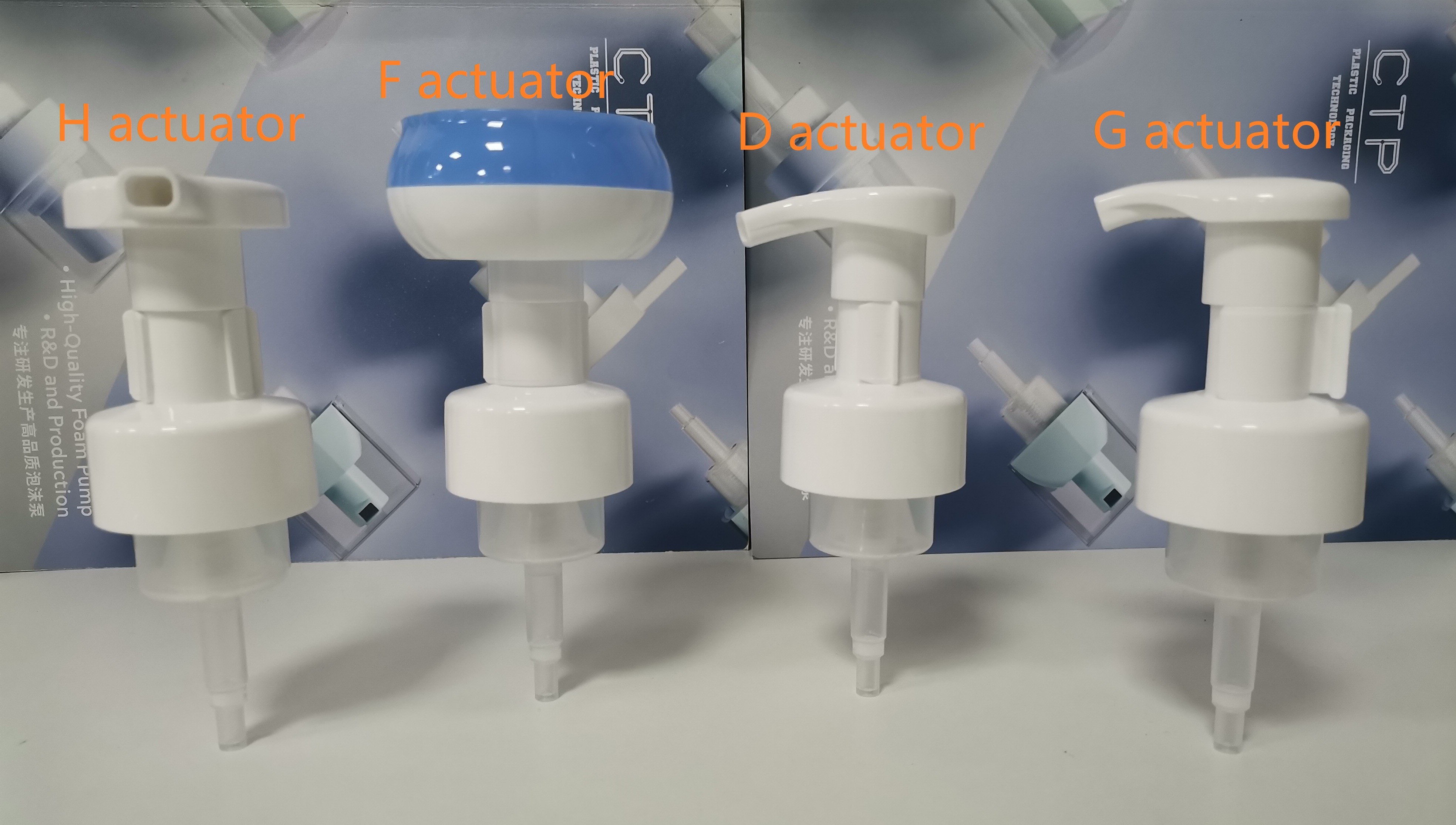 Clip Lock Plastic Foam Pump Customer Color Cream Dispenser For Household Facecare