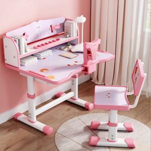 China Pink Children'S Reading Table And Chair For 8 Year Old Age 5 6 factory