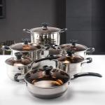 The New Listing 12 PCS Stainless Steel Cooking Set Pots And Pans Cookware Sets