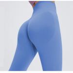 Solid Color Scrunch Butt Leggings Push Up Nylon Seamless Squat Proof